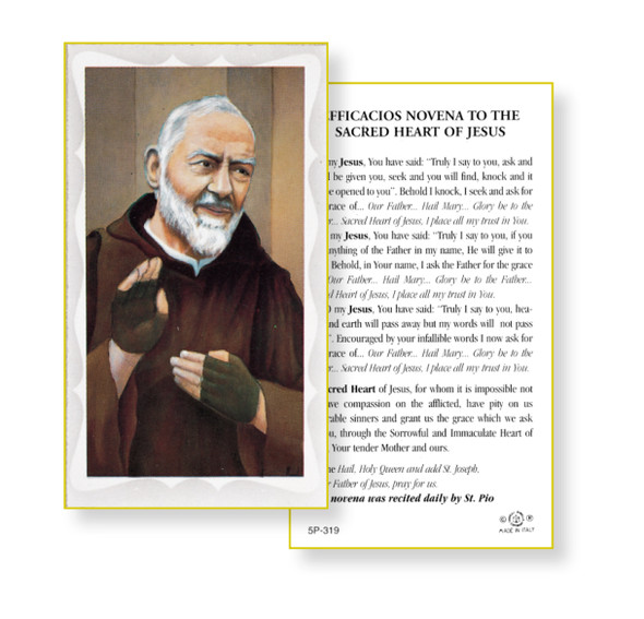 Saint Pio Holy Card