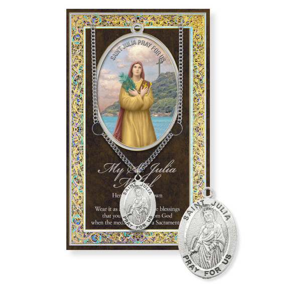 Saint Julia Biography Pamphlet and Patron Saint Medal