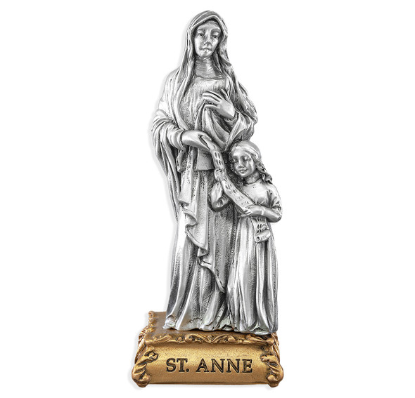 St. Anne (Mother of Mary) Pewter Statue