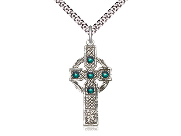 Kilklispeen Cross w/ Emerald Stone Kilklispeen Cross w/ Emerald Stone