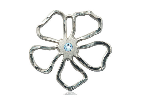 Five Petal Flower - Birthstone Pendant Five Petal Flower - Birthstone Pendant