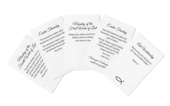 Lenten Prayer Card Set