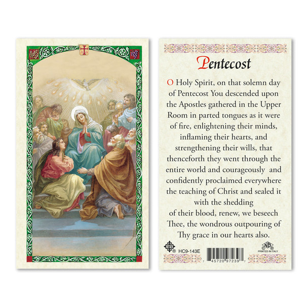 Pentecost Laminated Prayer Cards