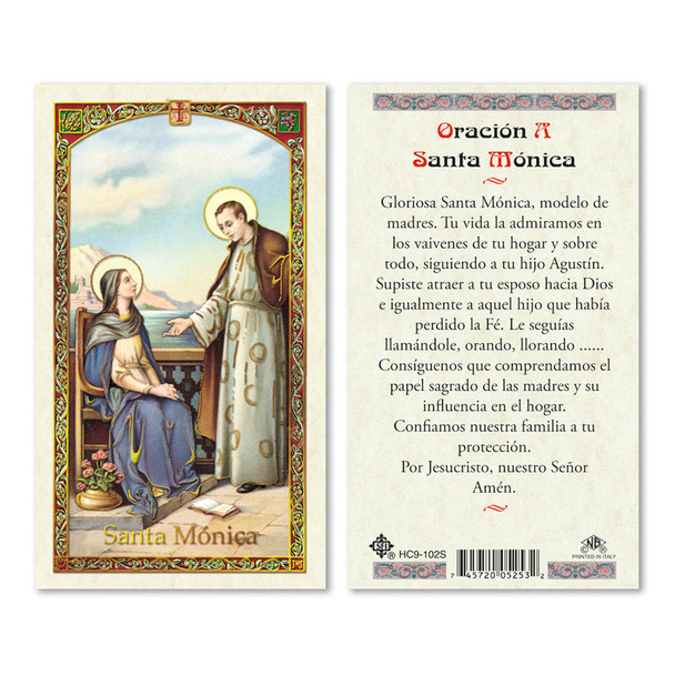 Santa Monica Spanish Laminated Prayer Cards