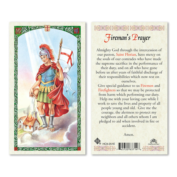 St. Florin Fireman Prayer Laminated Prayer Cards St. Florin Fireman Prayer Laminated Prayer Cards