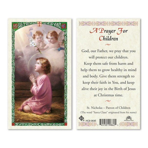 A Prayer For Children Laminated Prayer Cards