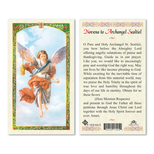Archangel Sealtiel Laminated Prayer Cards