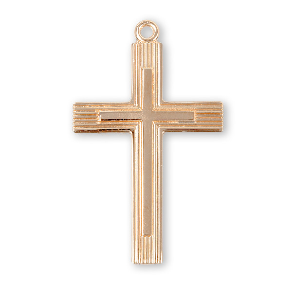 Gold Over Sterling Silver Cross