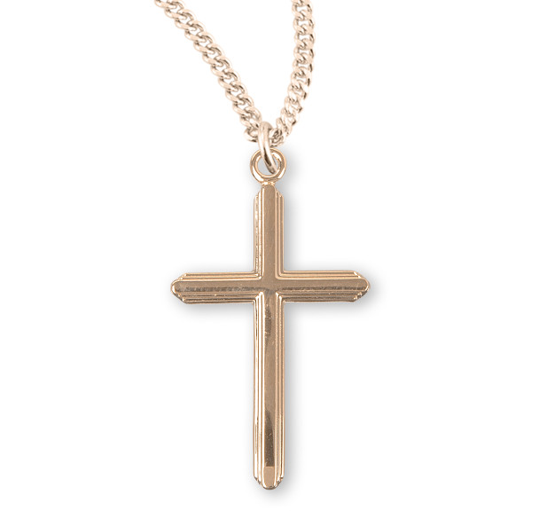 Gold Over Sterling Silver Cross