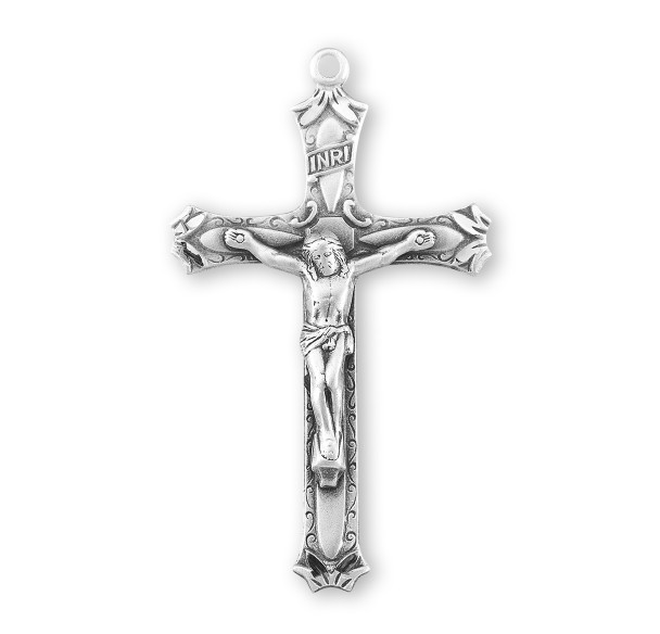 Sterling Silver High Relief Crucifix