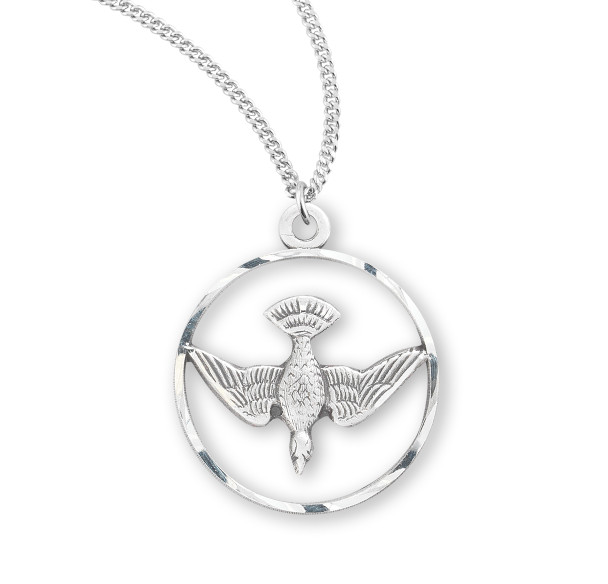 Holy Spirit Sterling Silver Medal