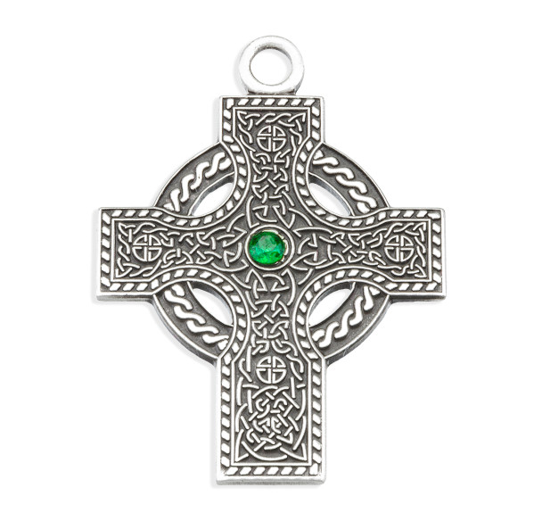 Sterling Silver Irish Celtic cross Pendant