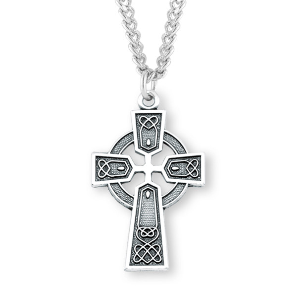 Sterling Silver Irish Celtic cross Pendant