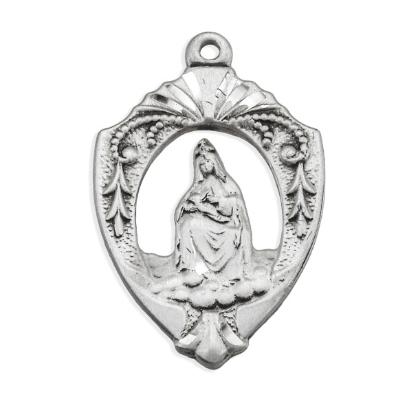 Our Lady of Laleche English Version Sterling Silver Medal Our Lady of Laleche English Version Sterling Silver Medal