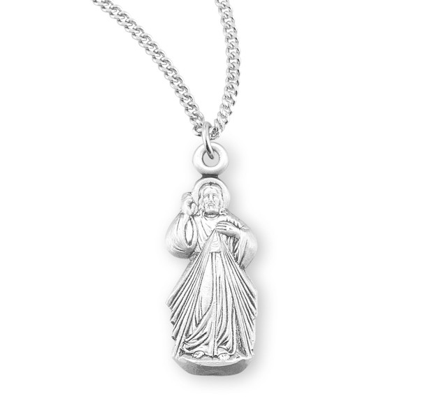 Divine Mercy Sterling Silver Pendant
