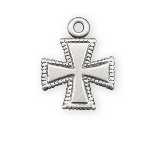 Sterling Silver Beaded Cross Sterling Silver Beaded Cross
