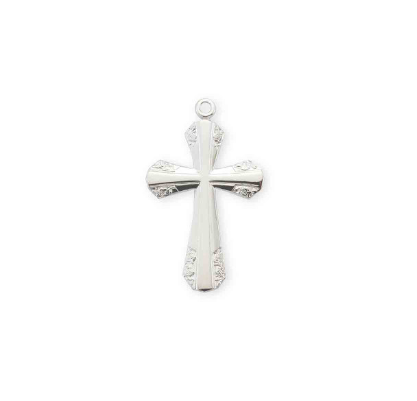 High Polished Sterling Silver Cross within a Cross