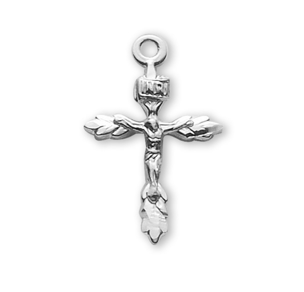 Sterling Silver Wheat Crucifix