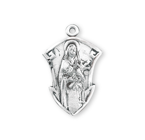 Saint Therese of Lisieux Sterling Silver Medal