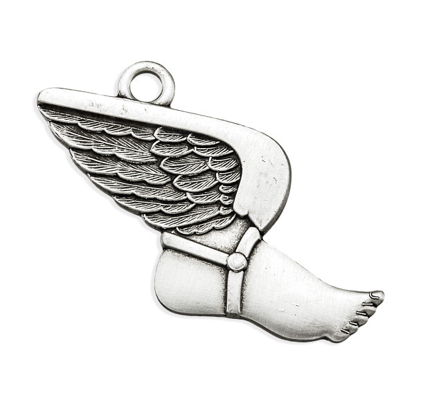 Saint Sebastian Sterling Silver Track Athlete Medal