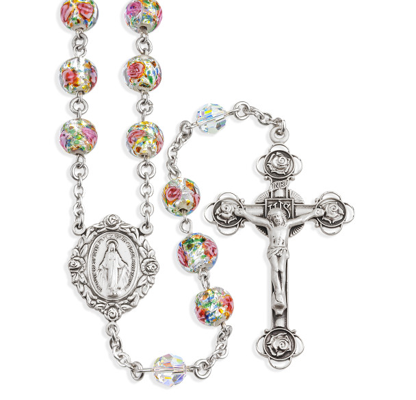 Murano Venetian Glass Round Rosary Murano Venetian Glass Round Rosary