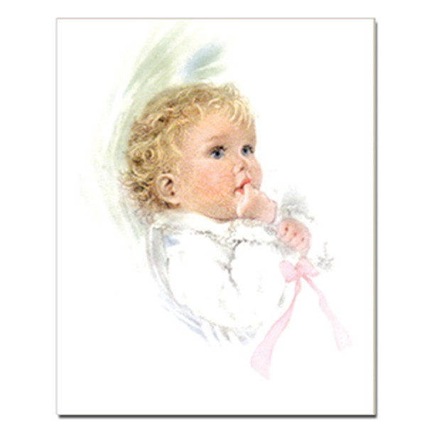 CHILD W/FINGER IN MOUTH CARDED 8x10 PRINT FOR FRAMING