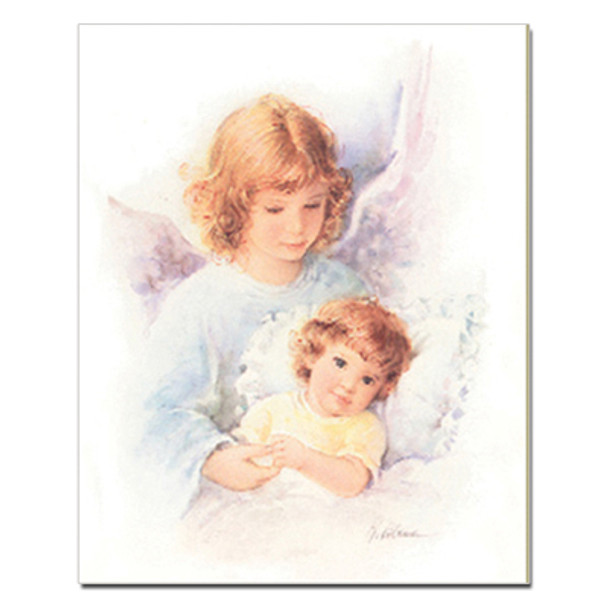 GUARDIAN ANGEL W/GIRL CARDED 8x10 PRINT FOR FRAMING