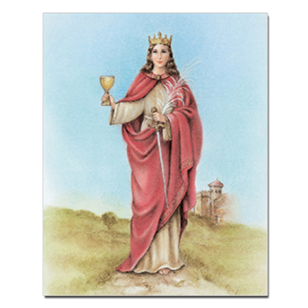 SAINT BARBARA CARDED 8x10 PRINT FOR FRAMING