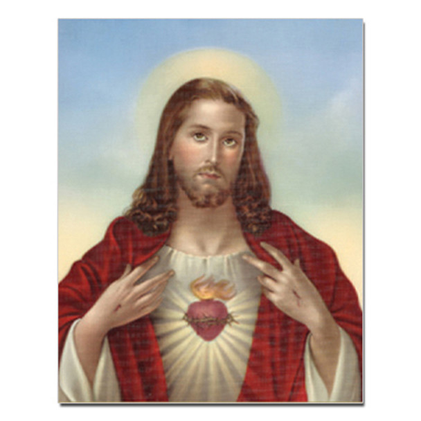 SACRED HEART OF JESUS CARDED 8x10 PRINT FOR FRAMING