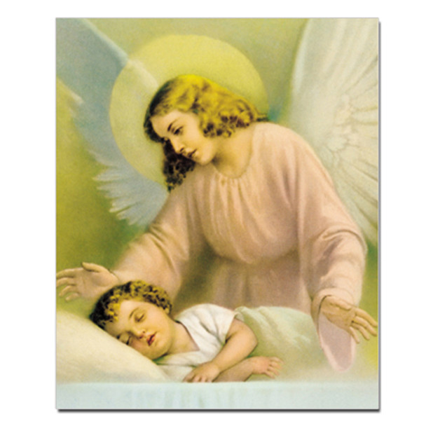 GUARDIAN ANGEL W/CHILD CARDED 8x10 PRINT FOR FRAMING