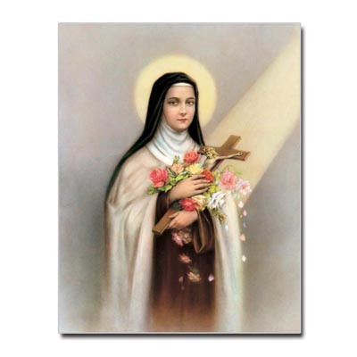 SAINT THERESA 8x10 PRINT CARDED FOR FRAMING