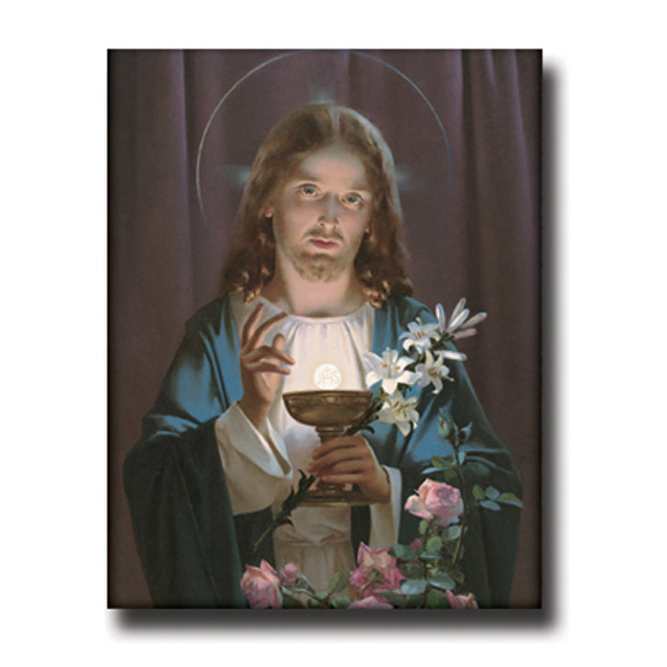 JESUS GIVING HOLY COMMUNION CARDED 8x10 PRINT FOR FRAMING