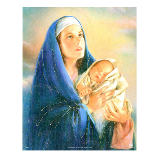 MARY WITH CHILD CARDED 8x10 PRINT FOR FRAMING