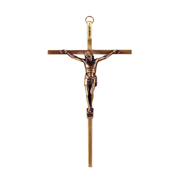 Bronze Crucifix with Bronze Corpus 8 inch