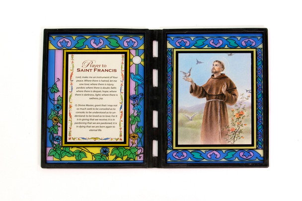 St. Francis Stained Glass Plaque - Out of Stock 05/21/20