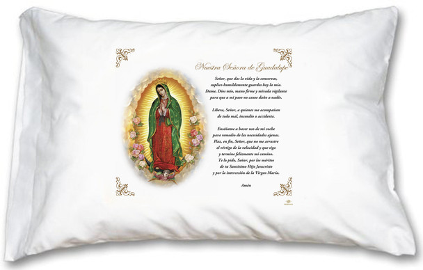 Our Lady of Guadalupe Pillow Case - Spanish Prayer