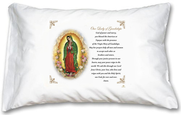 Our Lady of Guadalupe Pillow Case - English Prayer