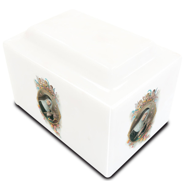 St. Rita Cultured Marble Urn