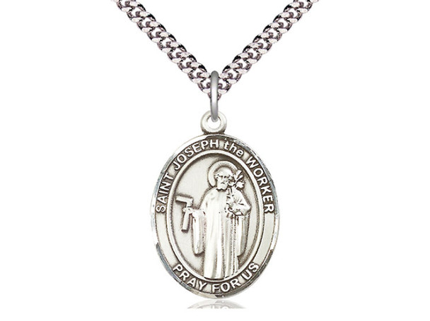 St. Joseph the Worker - Oval Patron Saint Series