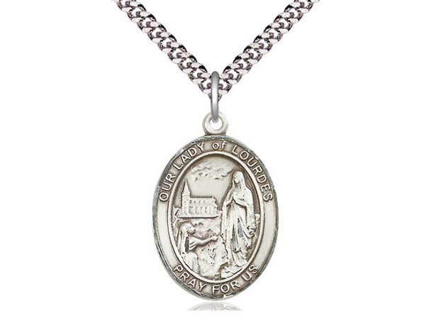 Our Lady of Lourdes - Oval Patron Saint Series Our Lady of Lourdes - Oval Patron Saint Series