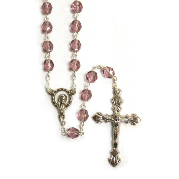 June - Light Amethyst Birthstone Rosary June - Light Amethyst Birthstone Rosary