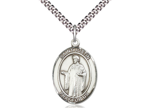 St. Justin - Oval Patron Saint Series St. Justin - Oval Patron Saint Series