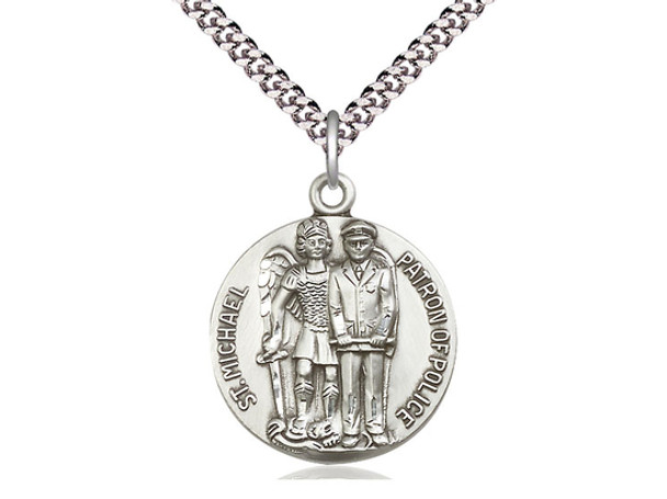 St. Michael the Archangel is the Patron Saint of Police Officers/EMTs.