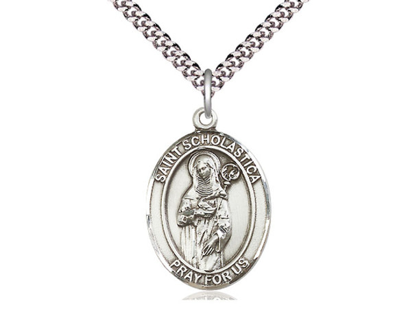 St. Scholastica - Oval Patron Saint Series St. Scholastica - Oval Patron Saint Series