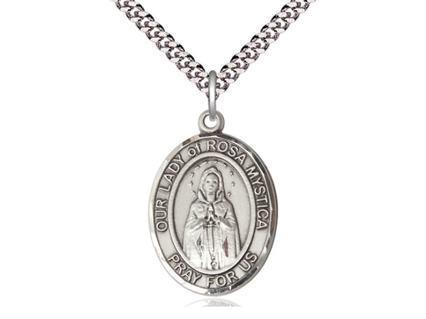 Our Lady of Rosa Mystica - Oval Patron Saint Series Our Lady of Rosa Mystica - Oval Patron Saint Series