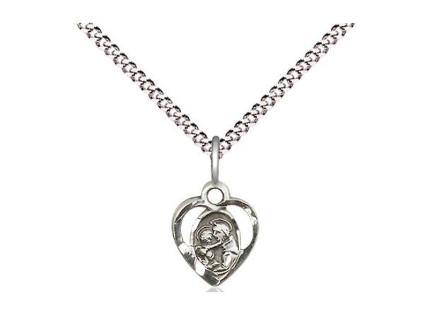 St. Anthony of Padua  - Heart Shaped Pendant