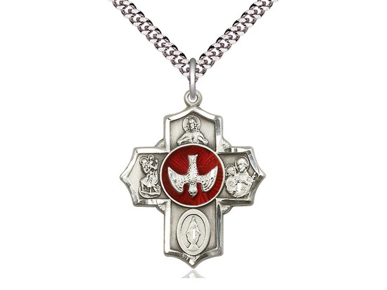 5-Way Medal - with Red Center