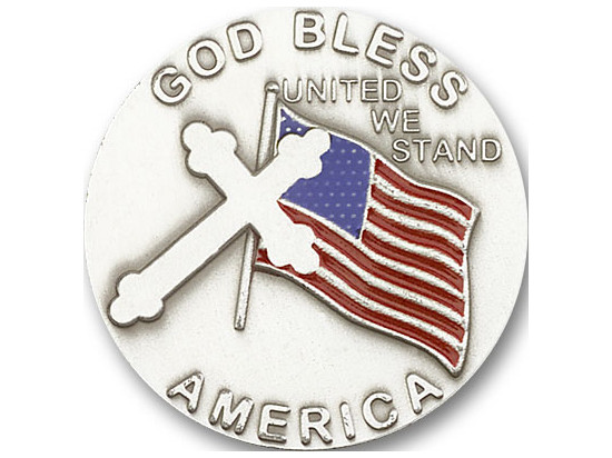 God Bless America Visor Clip