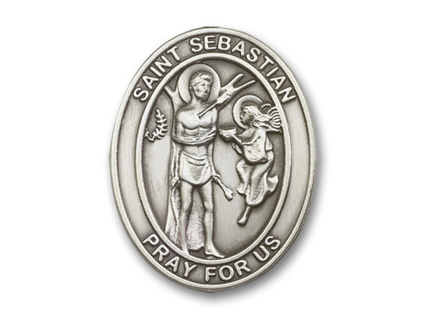 St. Sebastian Visor Clip