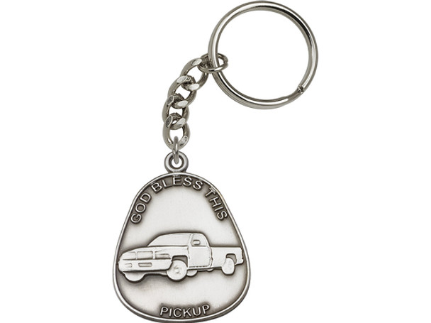 God Bless This Pickup Key Chain